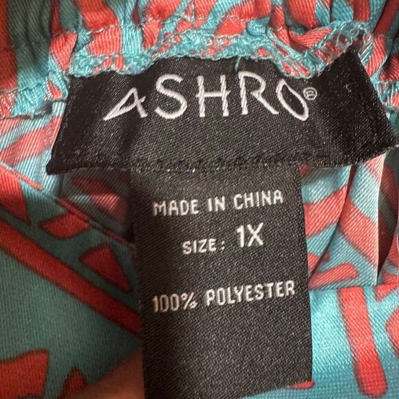 New Ashro Orange & Blue Belted pants - Picture 5 of 5